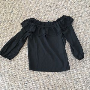 Off the shoulder ruffle blouse